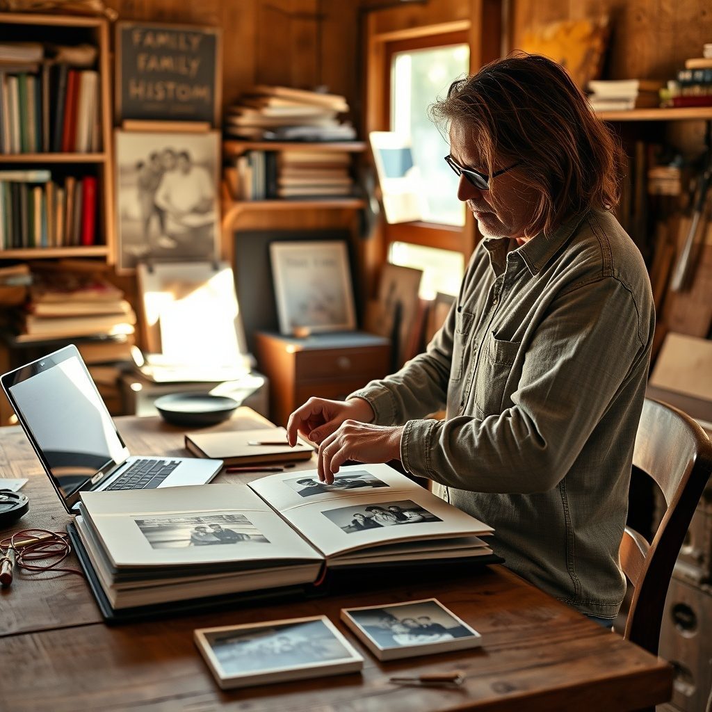 Bookbinding workshop with family albums