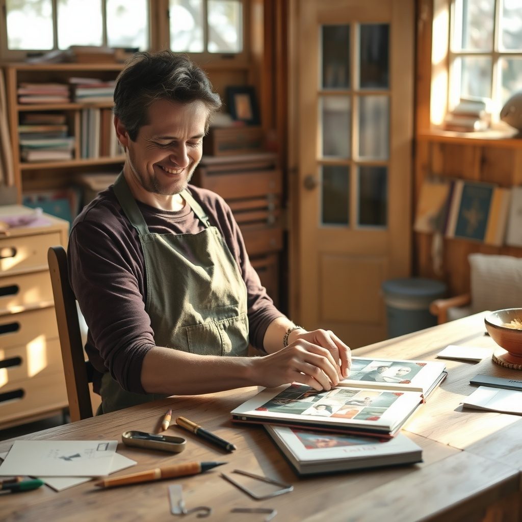 Family album bookbinding workshop